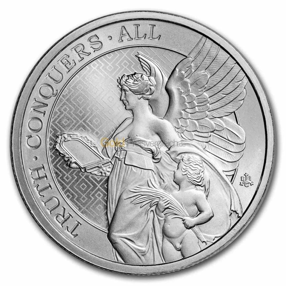 The Queen\'s Silbermünze Virtues Silbermünzen Preisvergleich: günstig kaufen