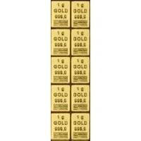 Goldtafel 10 x 1g Gold Tafelbarren kaufen | Goldtafel kaufen bei Gold-Preisvergleich.de