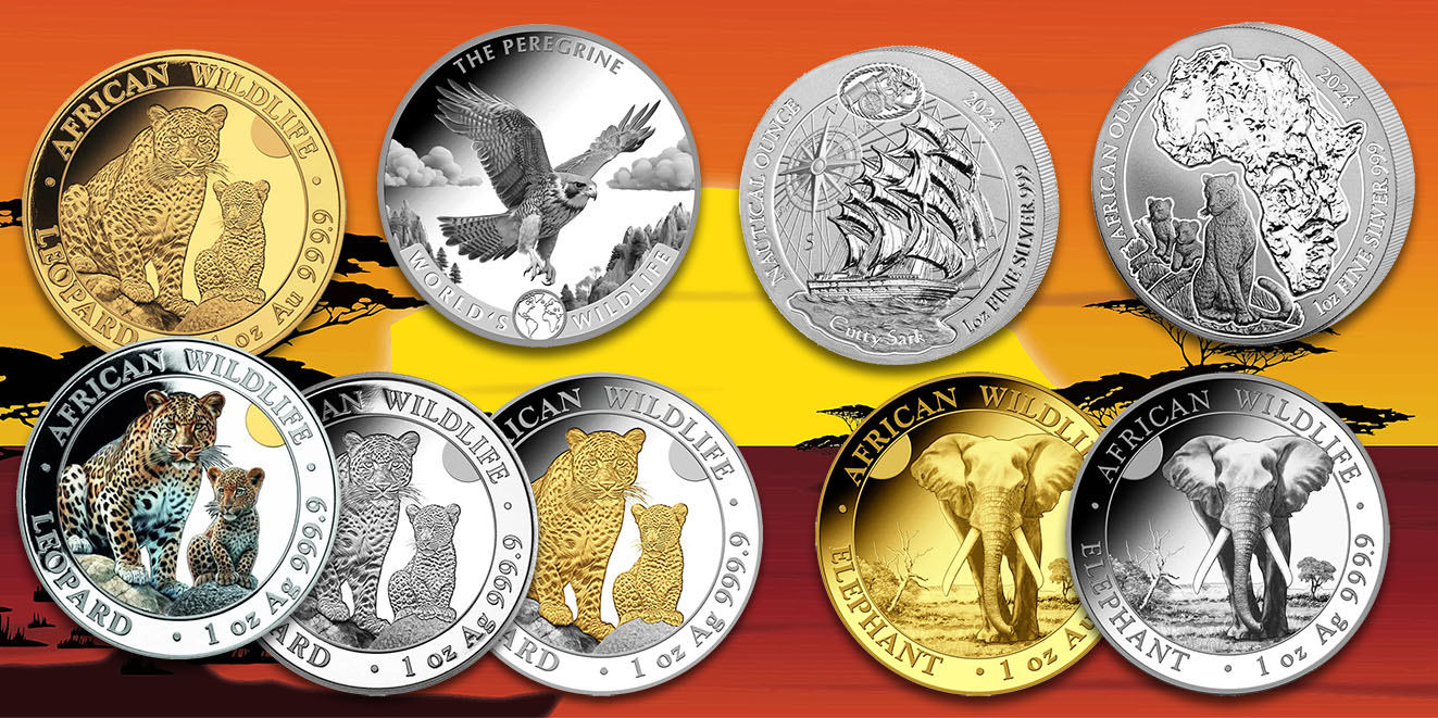 Neue Agenturmünzen 2024 in Gold und Silber